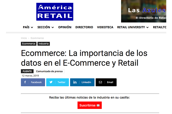 América Retail: La importancia de los datos en eCommerce y Retail